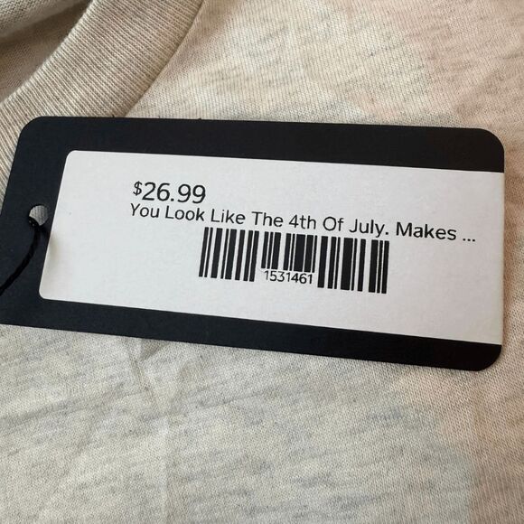 Code Five Womens You Look Like The 4th Of July Makes Me Want A Hot Dog Large NWT - Picture 7 of 10